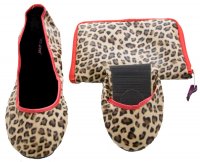 Tipsyfeet Leopard Print Foldable Shoe